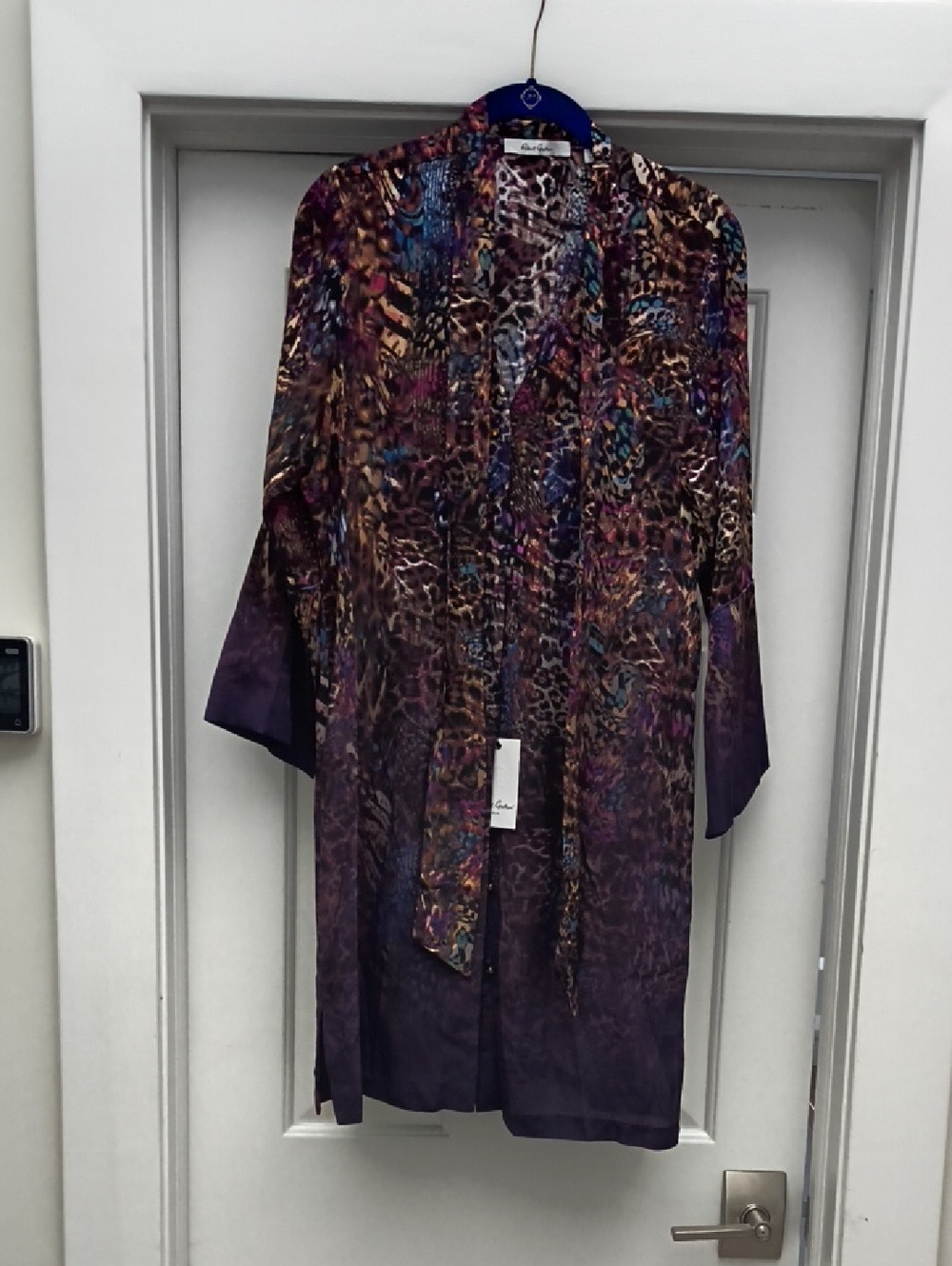Robert Graham Purple Multi-Color Mini Dress